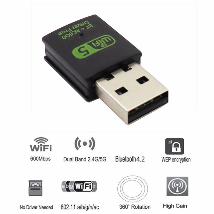 600Mbps%20Dual%20Band%20WiFi%20+%20Bluetooth%20Adapter%20For%20Windows%20PC/Laptop-%20(Driver%20Free%20Version,%20WiFi%20Hotspot%20Supported,%202.4GHz%20+%205GHz)%20-%20Image%208