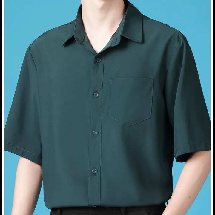 HUILISHI%207COLOR%20men's%20high%20quality%20solid%20color%20Korean%20fashion%20casual%20polo%20shirt%20suitable%20for%20office%20and%20wedding%20-%20Image%208