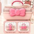 Multi-layer Hairpin Organizer Cute Girl Jewelry Case Head Rope Headband Display Rack Children's Hair Accessories Storage Box.