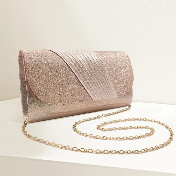 Women Evening Clutch Bag Female Crystal Day Clutch Wedding Purse Party Banquet Black Silver Clutches Bag Sequin Shoulder Bag