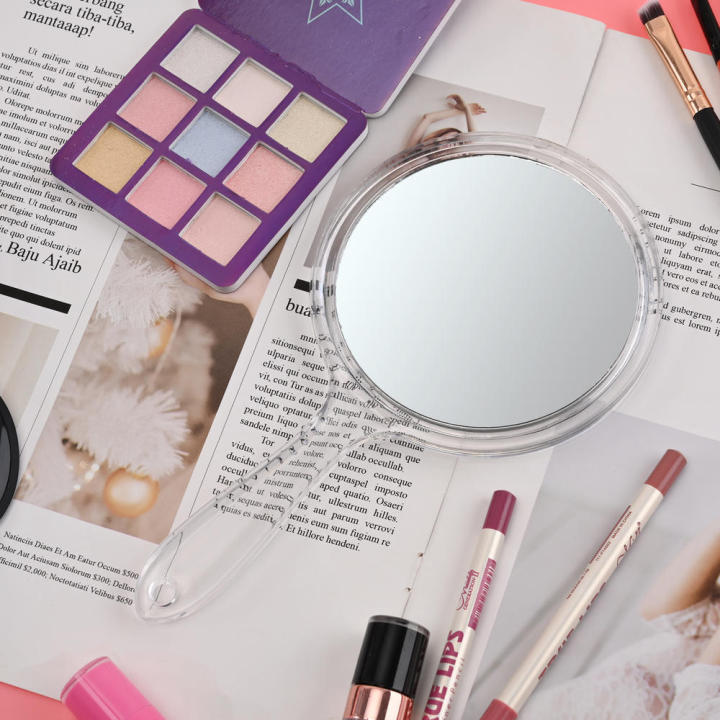 Transparent%20Hand%20Mirror%20Rounded%20Shape%20Makeup%20Mirror%20Hand%20Mirror%20Double-Sided%20Handheld%20Mirror%201X/3X%20Magnifying%20Mirror%20with%20Handle%20-%20Image%206
