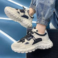 Summer men's shoes2023New Versatile Casual Sneakers Height Increasing White Shoes Hong Kong Style Clunky SneakersinsTrendy Shoes.