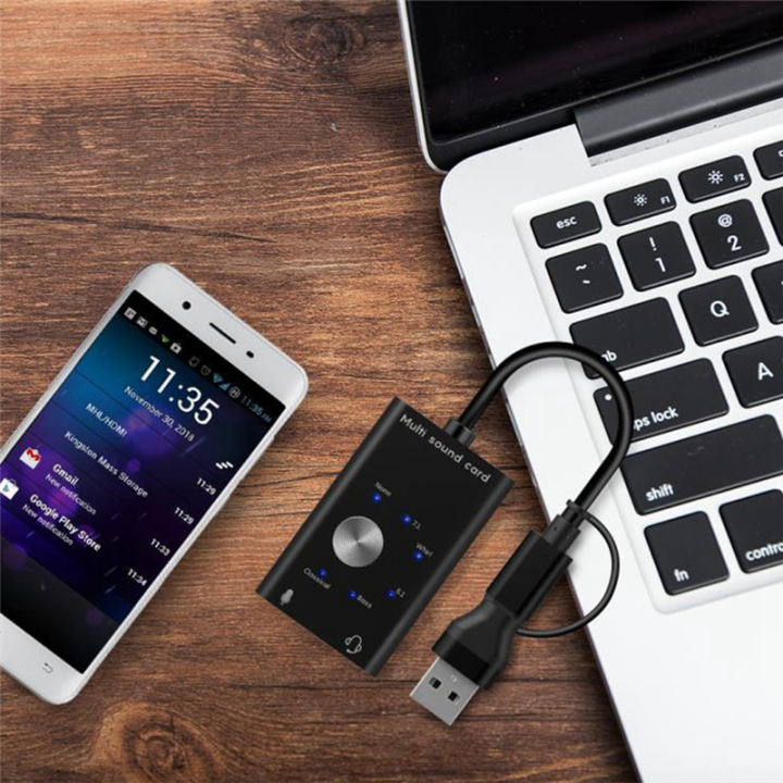 USB%20Audio%20Sound%20Card%20Adapter%20Aluminum%20Alloy%20Professional%20Converter%20for%20Laptop%20Headset%20PC%20Speaker%20-%20Image%203