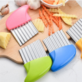 Potato Chip Slicer, Vegetable Potato Wavy Knife Cutter, Kitchen Tool Accessories. 