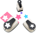 3 PCS Star Hole Punch, Star Punch, Star Paper Punch, White & Black Plastic+Metal Star Puncher for Crafts, Paper Punch for Crafting. 