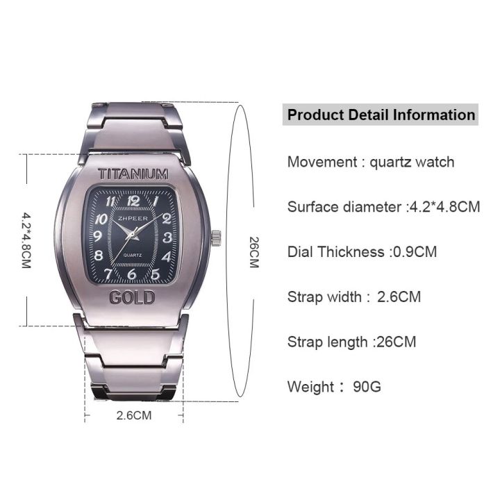 Men%20Quartz%20Wrist%20Watch%20Big%20Dial%20Square%20Chronograph%20Titanium%20Gold%20For%20Business%20Leisure%20-%20Image%205