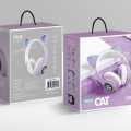 Cat Ear Wireless Bluetooth Headphones STN-28 - RGB LED - Foldable Gaming Headset with Mic & TF Card Support for PC, Laptop, Computer &Mobile Phone.