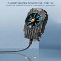 G6 Mobile Phone Radiator for PUBG Gaming Accessories Mute Cooling Fan for IPhone Samsung Xiaomi Cellphone Universal Game Cooler.