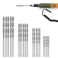 Diamond Drill Bit Set 20 Pieces 4 Sizes 1mm 1.5mm 2mm 2.5mm Twist Tip Jewelry Beach Sea Glass Shells Gemstones Lapidary. 