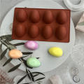 Dishwasher Safe Chocolate Mold Multiuse  Silicone Non-Stick Egg Silicone Mold 8-Cavity Food-Grade Easter Candy Mold for Home Baking Candy Decorating DIY Crafts Easter Celebration Gift Making. 