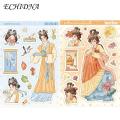 Self-adhesive Girls Sticker Traditional Chinese Hanfu Girls Sticker Set Waterproof Diy Decal Kit for Phone Laptop More Buyer Friendly.
