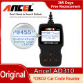 2024 Newest Ancel AD310 OBD2 Scanner Clean Code Reader Check Engine ODB 2 EOBD Auto Automotive Motro/ Car Diagnostic Scan Tool For All Universal Cars Test. 