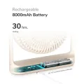 JISULIFE FA27 Portable Multi-functional Family Cooling Fan (8000mAh Battery). 