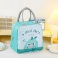 Oxford cloth Insulated Lunch Bag Lightweight 23*14*22cm Cartoon Lunch Box Food Carry Bag for For Students Food Storage Picnic Accessory Outdoor Activities School Supplies. 
