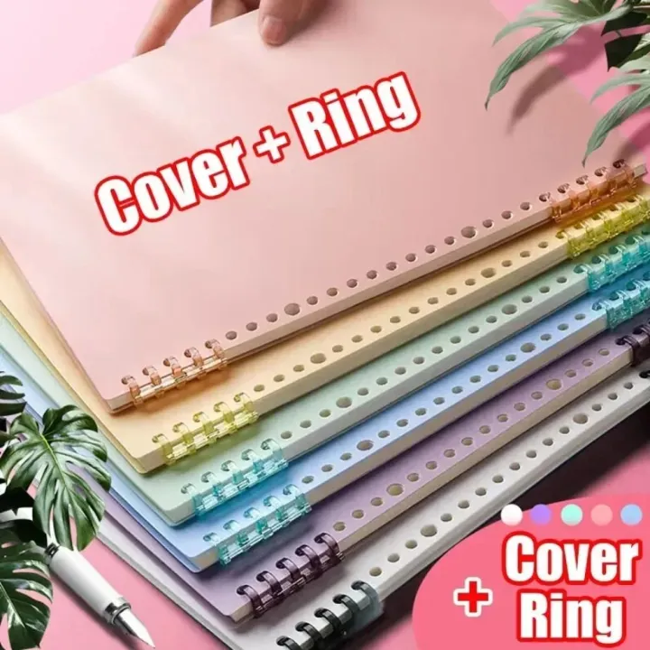 4Pcs%20New%20PP%20Loose-leaf%20Book%20Cover%20Colorful%20A4%20A5%20B5%20DIY%20Loose%20Leaf%20Notebook%20Binder%20Spiral%20Ring%20Transparent%20Office%20School%20Supplies%20-%20Image%205