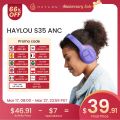 HAYLOU S35 ANC Wireless Bluetooth Headphones 42dB ANC ENC Over-ear Headphone Noise Cancellation 60H Playtime Earphones Men Women.