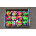 STALL WHISTLE LUMINOUS VOLLEYBALL 6.5CM7.5CM STRAP STRING GLITTER BOUNCY BALL COLOR LUMINOUS MASSAGE BALL.