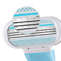 【7Rings Store】Safety Razor 3-Blades Shaving Blades Body Hair Trimmer Hair Removal Tool Underarms Hair Remove Machine. 
