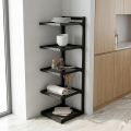 5 Layer Metal Corner Kitchen Rack | Heavy Duty Multi Tier Storage Shelf for Pots & Pans | Space Saving Organizer.