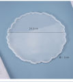 New Epoxy Resin Tray Mold Coaster Silicone Mold Trays Tea Fruit Lace Round Ornament Table Decorative Trays Mold for Handicrafts.