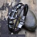 Latest Collection Leather Charm Bracelet for Boys and Men for Daily Party. 