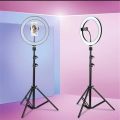 10 Inch Studio Camera Ring Light Photo Phone Video Light Annular Lamp Ring Fill Light With 200cm Stand - Ring Light - Ring Light.
