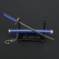 7 Styles Roronoa Zoro Keychain For Women Men Buckle Toolholder Scabbard Katana Sabre Car Keyrings Gift Key Chains Q-053.