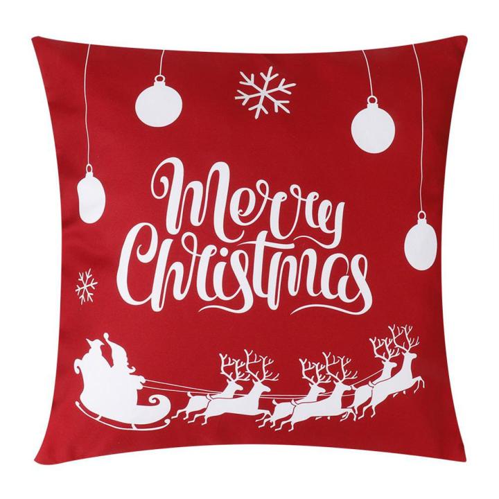 Christmas Style Cushion Cover Sofa Bed Pillowcase Pillow Case Home Car Decoration