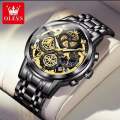 OLE-VS 9947 New Luxury Fashion Stainless Steel Imported Waterproof Chronograph Active Wrist-Watch For Men. 