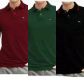 Combo Pack of 3 Classic Fit Polo T-Shirt For Man. 