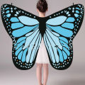 Butterfly Wings Shawl Cape Fairy Dance Clothing Nymph Pixie Costume For Girls Adults Orange Festival Party Prop Colorful Rainbow. 