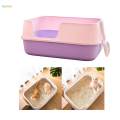 Cat Litter Boxes for Indoor Cats High Sides Tall Detachable Kitty Litter Box Pink. 