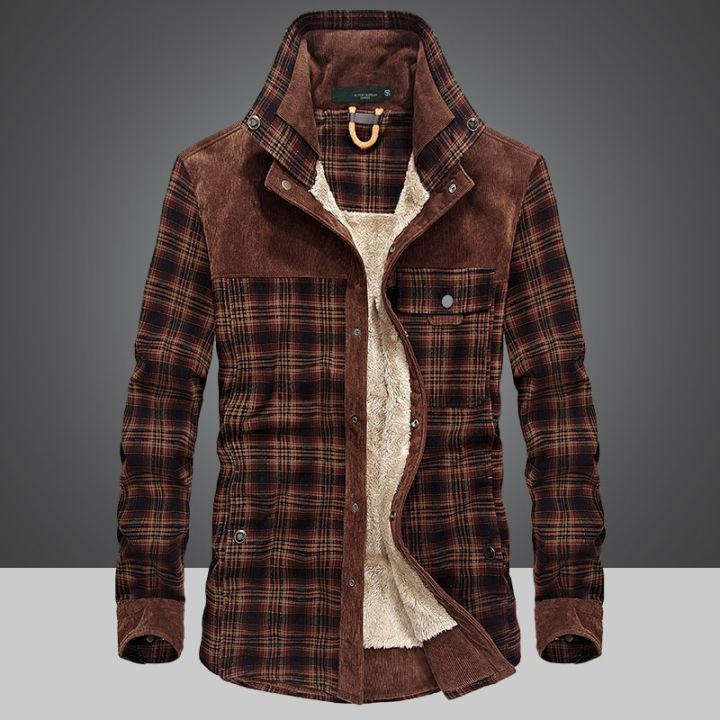 Winter%20Jacket%20Men%20Thicken%20Warm%20Fleece%20Shirts%20Coats%20100%25%20Cotton%20Plaid%20Flannel%20Jacket%20%20Clothes%20Size%20M-4XL%20-%20Image%205