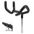 Metal Microphone Support Holder Audio Boom Pole Stand Black. 