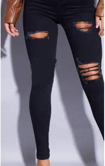 stylish fashionable denim jeans pants for ladies