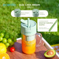 6 Blades Portable Juicer Electric Juicer with Straw Fruit Vegetables Automatic Smoothie Blender Kitchen Tool Food Processor Fitness Travel. 