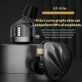 KZ Krila Wired Earphones 1DD+1BA Hybrid Technology 4-Level Tuning Headphones HIFI Bass Sport Earbuds Stage Live Monitor Headset. 