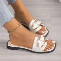 Luxury Women Slippers Buckle Design Small Incense Style Casual Wome's Flat Sandals External Wear Summer Sandy Beach Woman Slides House Foocus. 