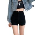 Black Jeans Women's New High Waist Tight Hot Girl Super Short Shorts Outdoor All-Matching PantsaWord Hot Pants Wholesale. 