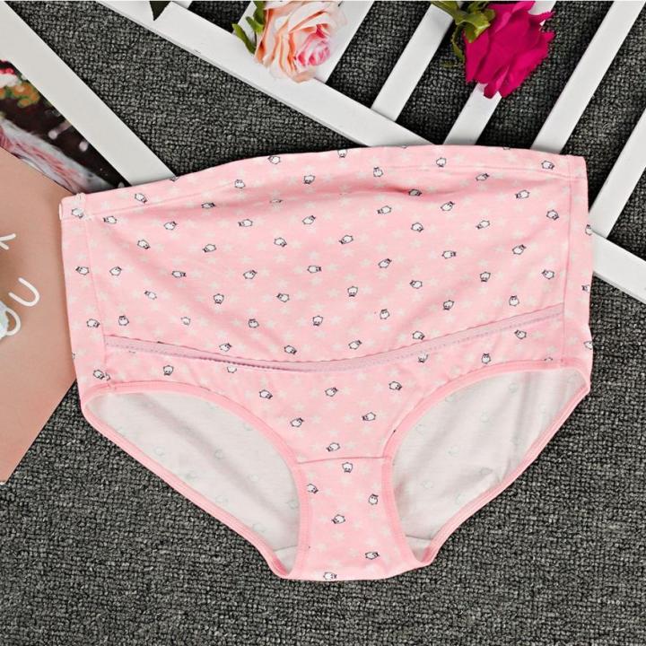 Maternity%20Panties%20Pregnant%20Women%20High%20Waist%20Bear%20Nursing%20Underwear%20Cotton%20Lingerie%20Over%20Bump%20Briefs%20-%20Image%208