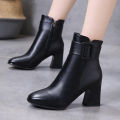 Women Autumn Winter Short Boots High Heel Shoes Boots Ankle Boots Shoes. 