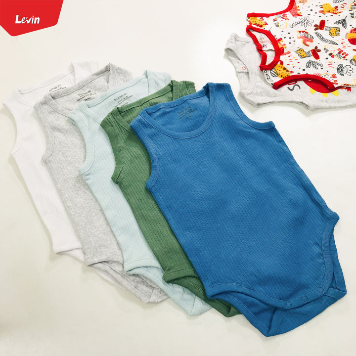 Baby%20Boys%20Girls%20Organic%20Cotton%20Sleeveless%20Camisole%20Romper%20Top%20From%20Levin%20-%20Image%207