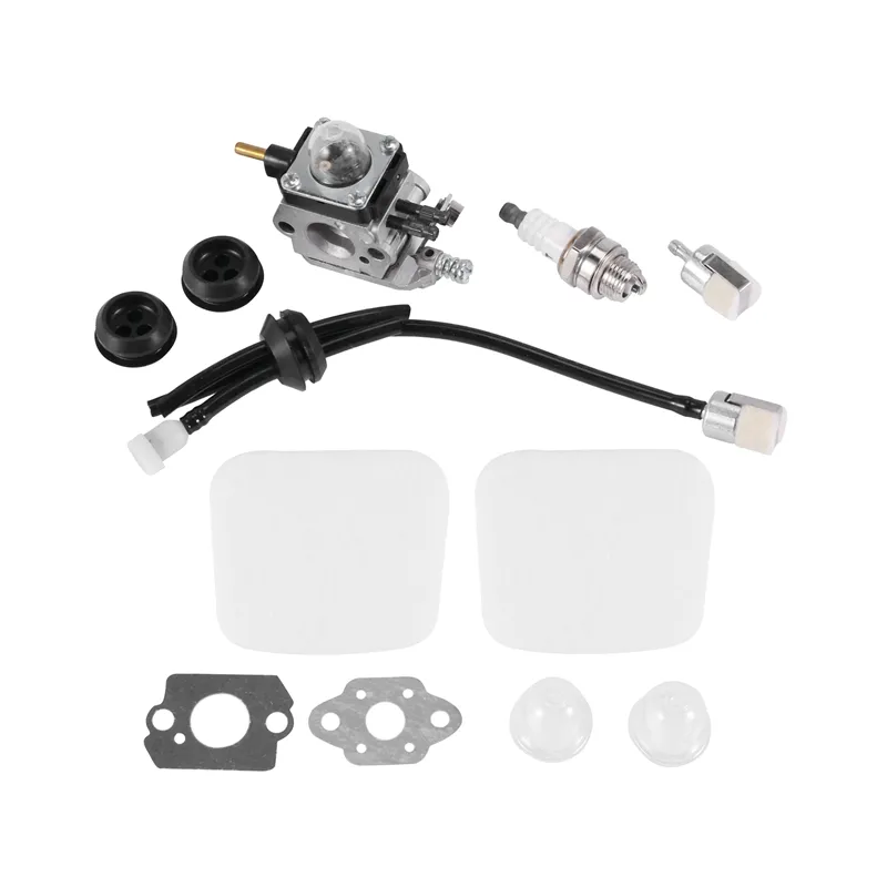 Carburetor & Fuel Line Kit For Mantis Tiller 7222 7225 SV-5C/2 – Replaces Zama C1U-K82