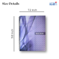 Hearts Spiral Student Notebook – (4 Pcs) 102 Pages (51 Sheets) – Premium 65 GSM Printed Paper – Strong Spiral Binding – Study & Writing Notebook for School, College, Office – Size 9.8 x 7.2 Inch [Hearts Student Notebook Roll]. 