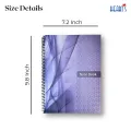Hearts Spiral Student Notebook – (4 Pcs) 102 Pages (51 Sheets) – Premium 65 GSM Printed Paper – Strong Spiral Binding – Study & Writing Notebook for School, College, Office – Size 9.8 x 7.2 Inch [Hearts Student Notebook Roll]. 