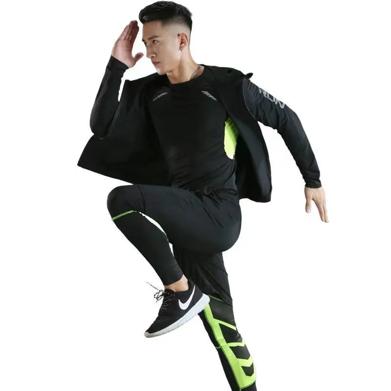 Gym Suit Men's Running Sports Tights Night Morning Jogging Quick