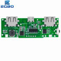 1~5PCS EGBO LED Dual USB 5V 2.4A Micro/Type-C USB Mobile Power Bank 18650 Charging Module Lithium Battery Charger Board Circuit. 