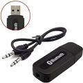 USB Bluetooth Music Receiver Adapter - Black. 