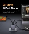 UGREEN X755 (25870) Nexode Pro 65W 3-Port GaN Fast Charger - US - Ugreen Nexode Pro Series 65W Fast Charging - GaNInfinity Chip -  Comprehensive Protection - Plug Type- US. 