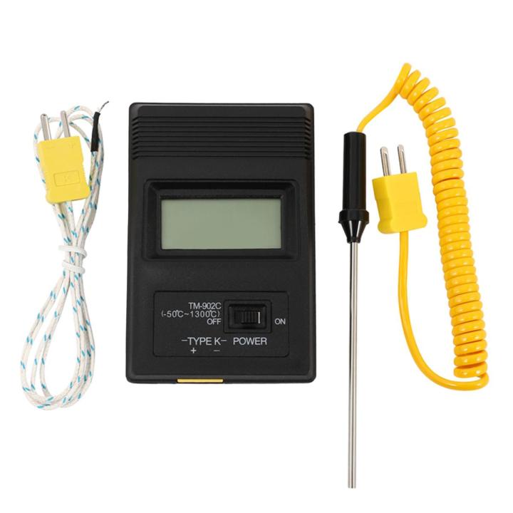TM-902C(-50 Celsius to 750 Celsius) Temperature Meter TM902C Digital K Type Thermometer Sensor + Thermocouple Probe detector Needle